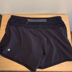Black Lululemon Tracker/running shorts